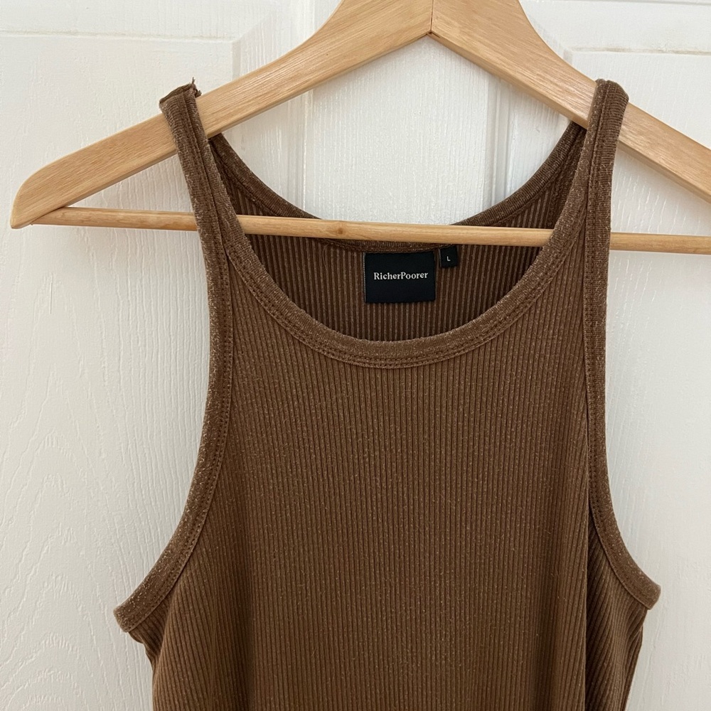 Richer Poorer Vintage Ribbed Midi Dress